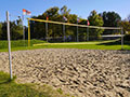 Beach volleyball field at the sports ground