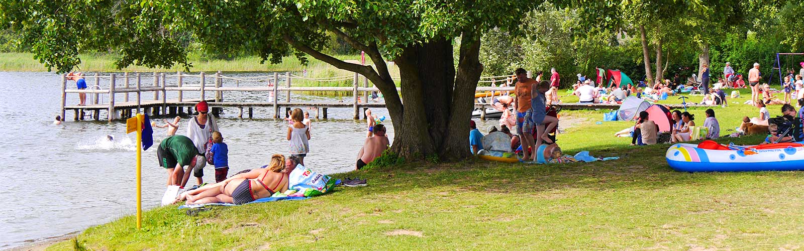 Granzower Möschen der Badestrand am Ferienpark